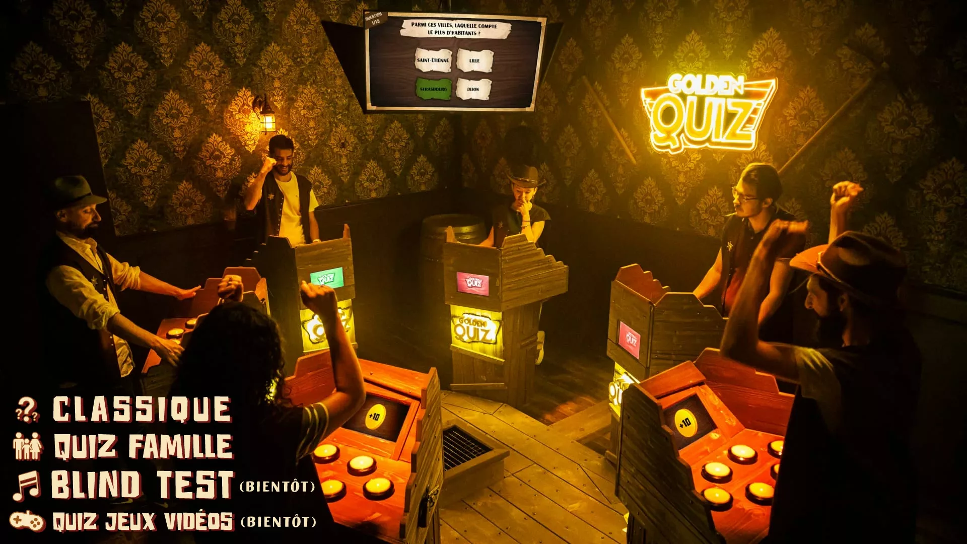 Photo Salle de Quiz Avec Mode de jeu